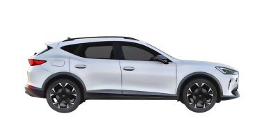 Illustration of an isolated Cupra formentor. High quality illustration