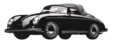 Illustration of an isolated Porsche 356. High quality illustration