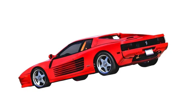 Illustration Isolated Ferrari F40 High Quality Illustration — Zdjęcie stockowe