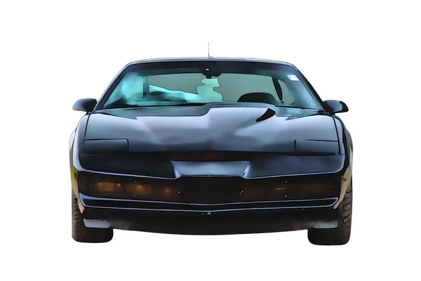 Illustration Knight Rider Pontiac Firebird High Quality Illustration — Stok fotoğraf