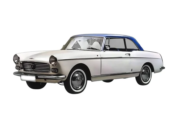 Illustration Isolated Peugeot 404 High Quality Illustration — Stockfoto