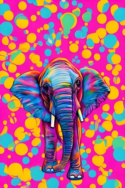 Illustration of an elephant in the room. High quality illustration