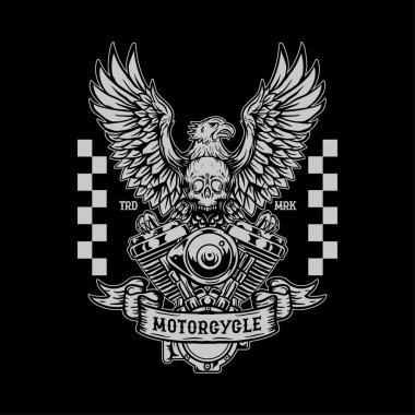 motosiklet el çizimi ayrıntılı ve düzenlenmesi kolay