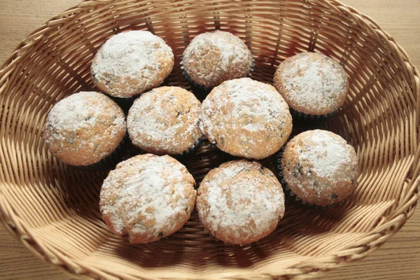 Homemade Cookies Wicker Tray — Zdjęcie stockowe