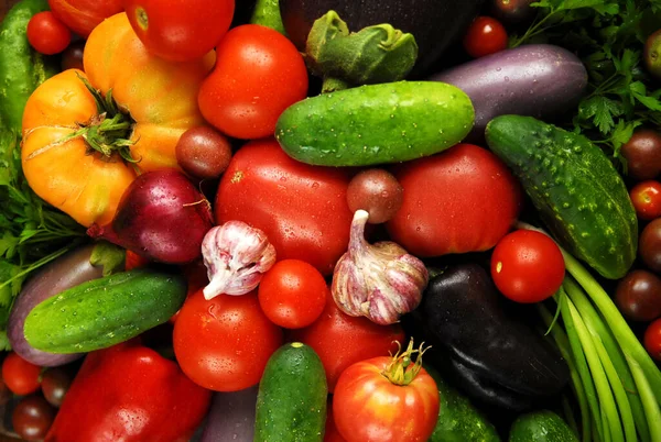 vegetables laid out on the table top