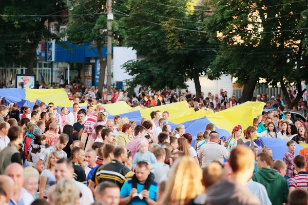 Romny Sumy Region Ukraine Youth Day June 2014 Patriotic Youth — Stok fotoğraf