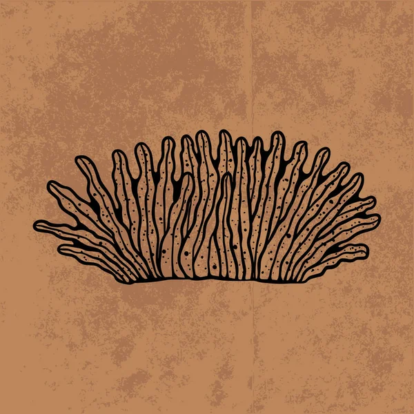 Botanical leaf doodle wildflower line art. Hand drawn vector illustration.Vintage floral outline. Suitable for wallpaper, poster, sticker,content social media