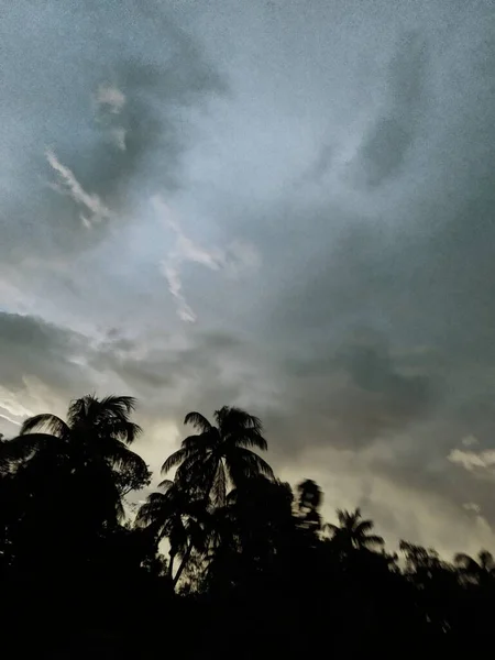 Beautiful Black White Weather Sunset — Φωτογραφία Αρχείου