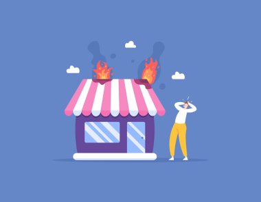 İşletmenin başı dertte. Bir dükkan iflas edip çökme tehlikesiyle karşı karşıya. Bir işin batıp batma riski. Şirketi yandığı için panikleyen bir iş adamı.