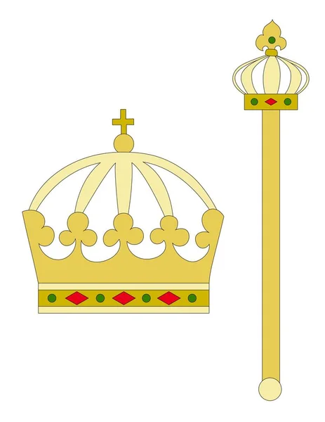 Symboly Královské Monarchie — Stockový vektor