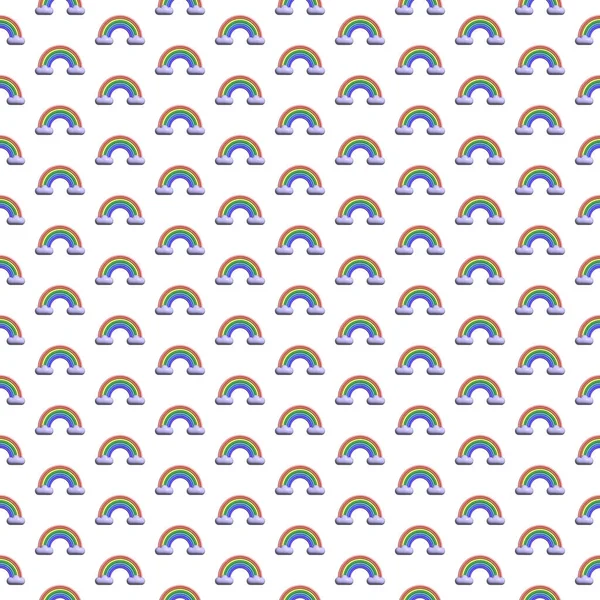 Seamless Pattern Rainbow Rendering — Stok fotoğraf