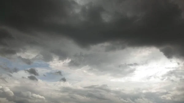 Large Black Storm Clouds Were Beginning Form Naturally Heavy Rain — ストック写真