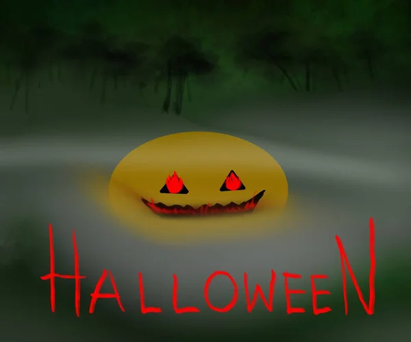 Halloween Pumpkin Spiders Spooky Ghost — Fotografia de Stock