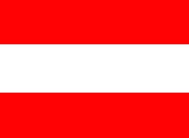 Austria flag national emblem graphic element Illustration