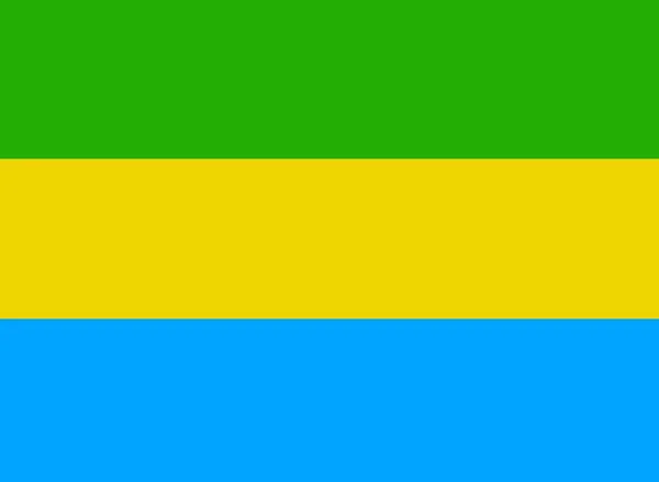 Illustration Flag Gabon Accurate Dimensions Official Colors Symbol Patriotism Freedom — Fotografia de Stock