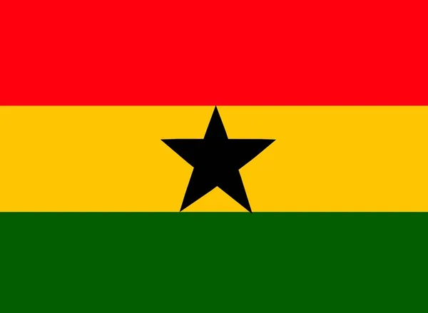 Ghana Flag Illustration Graphic Design Perfect Backgrounds Backdrops Business Concepts — Stock fotografie