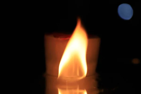 Burning Fire Flame Close — Fotografia de Stock