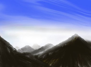 Dağ manzarası harika.