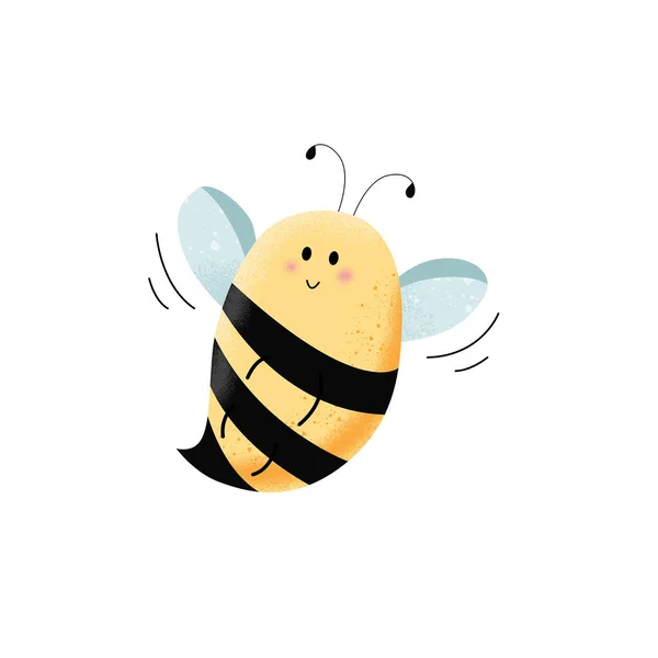 Carácter Abeja Vector Lindo — Vector de stock