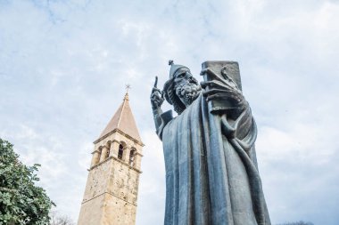 Religious statue in Split, Croatia near the Diocletian Palace