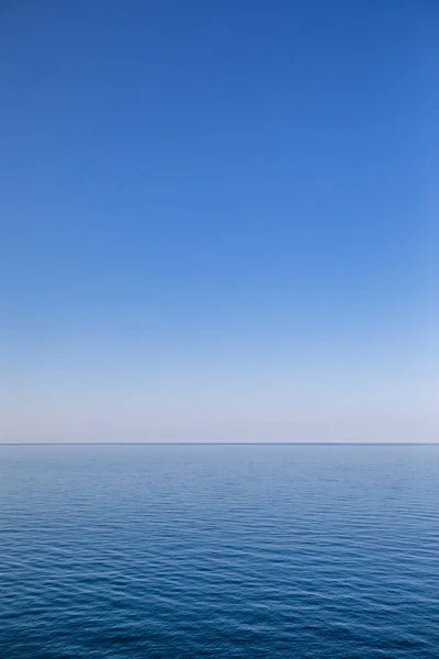 Blue Ocean Sea Shot Show Horizon — стоковое фото