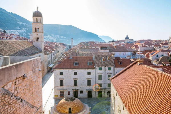 View Old Town Dubrovnik Croatia City Walls — 스톡 사진