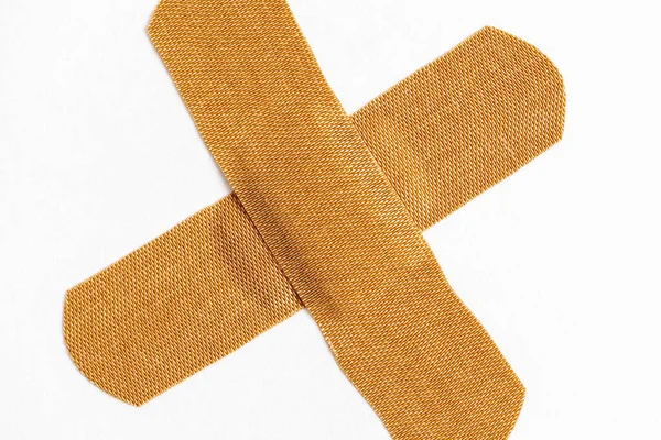 Band Aid Plaster White Background — Φωτογραφία Αρχείου