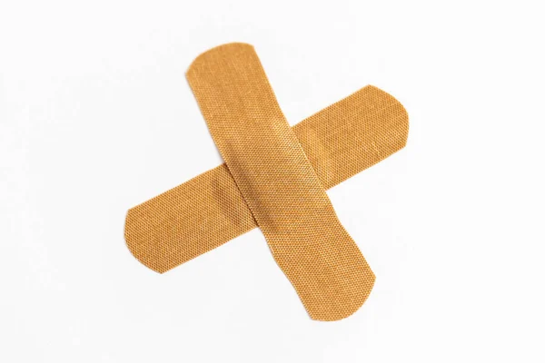 Band Aid Plaster White Background — 스톡 사진