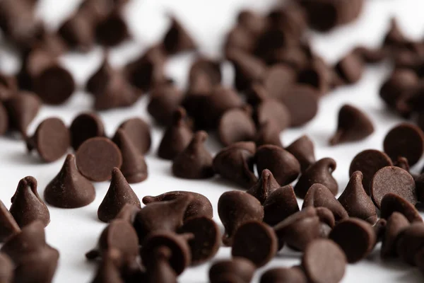 A large quantity of chocolate chips or morsels 