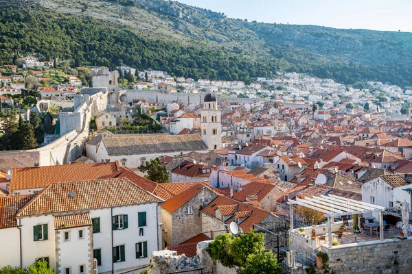 View Old Town Dubrovnik Croatia City Walls — 스톡 사진