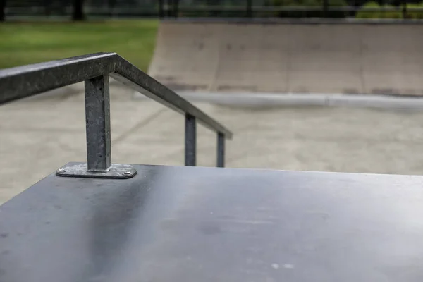 Rail Grind Skatepark Skateboarders — Foto Stock