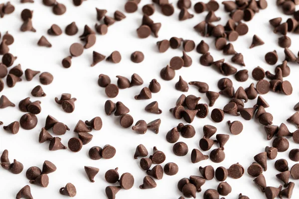 Een Grote Hoeveelheid Chocolade Chips Hapjes — Stockfoto