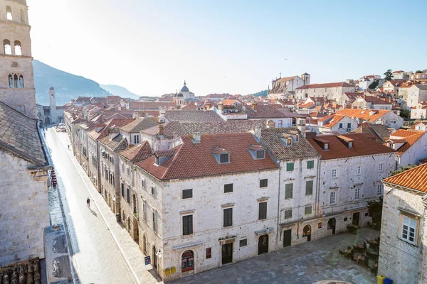 View Old Town Dubrovnik Croatia City Walls — 스톡 사진