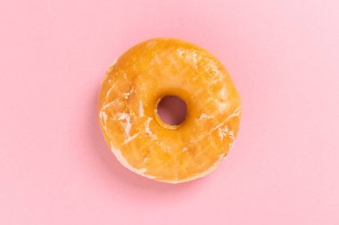 Doughnut or donut on a simple background