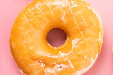 Doughnut or donut on a simple background