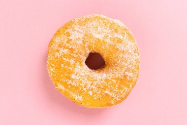 Doughnut or donut on a simple background