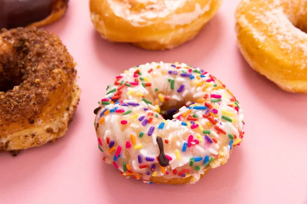 Doughnuts Donuts Simple Background — Fotografia de Stock