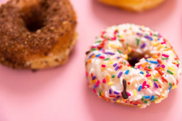 Doughnuts Donuts Simple Background — Zdjęcie stockowe