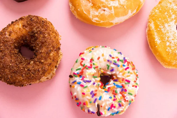 Doughnuts Donuts Simple Background — Fotografia de Stock