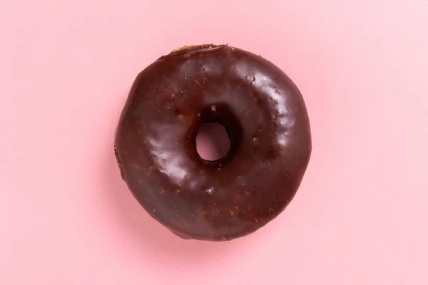 Doughnut or donut on a simple background