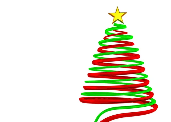 Albero Natale Rendering — Foto Stock