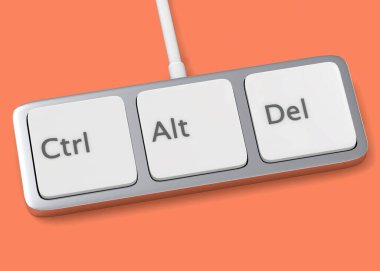 Ctrl Alt Del - Asgari Klavye kavramı - 3D