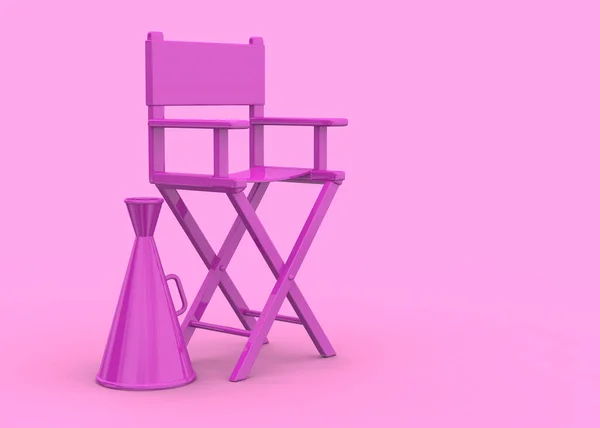 Kleurrijke Director Chair — Stockfoto