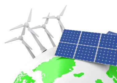 Yenilenebilir Enerji - 3d Konsepti