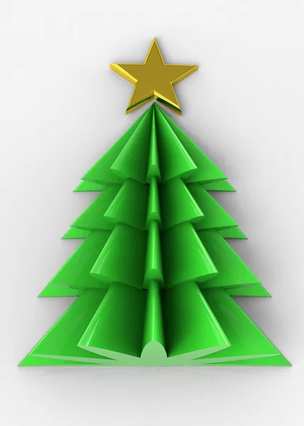 Christmas Tree Render — Stock Photo, Image