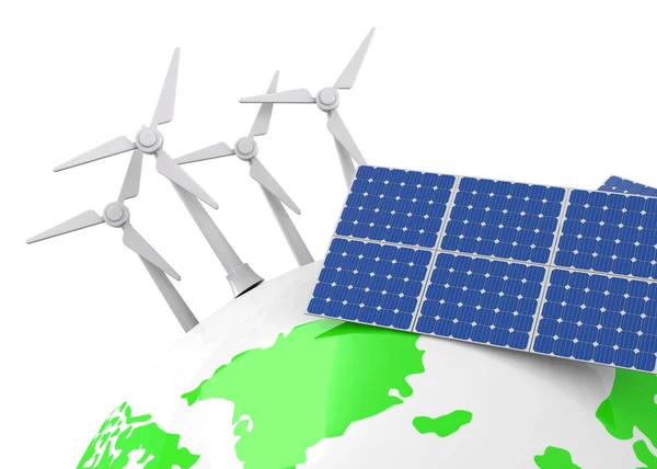 Ανανεώσιμες Πηγές Ενέργειας Έννοια — Φωτογραφία Αρχείου