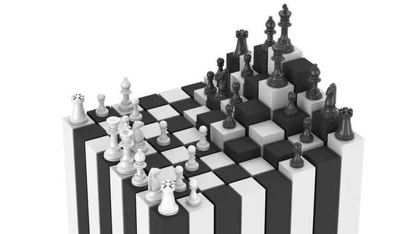 Chess Game Render — Stock Photo, Image