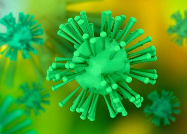 Virüs enfeksiyonunun tehlikesi - 3 boyutlu