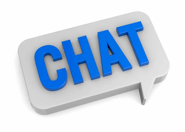 Chat Talk White Background — Stock Photo, Image