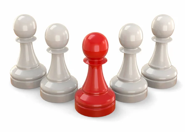 Red Checkers Render — Stock Photo, Image